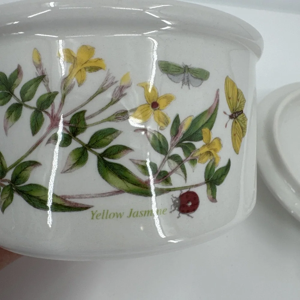 Portmeirion Botanic Garden‎ Yellow Jasmine Individual Casserole with Lid 5